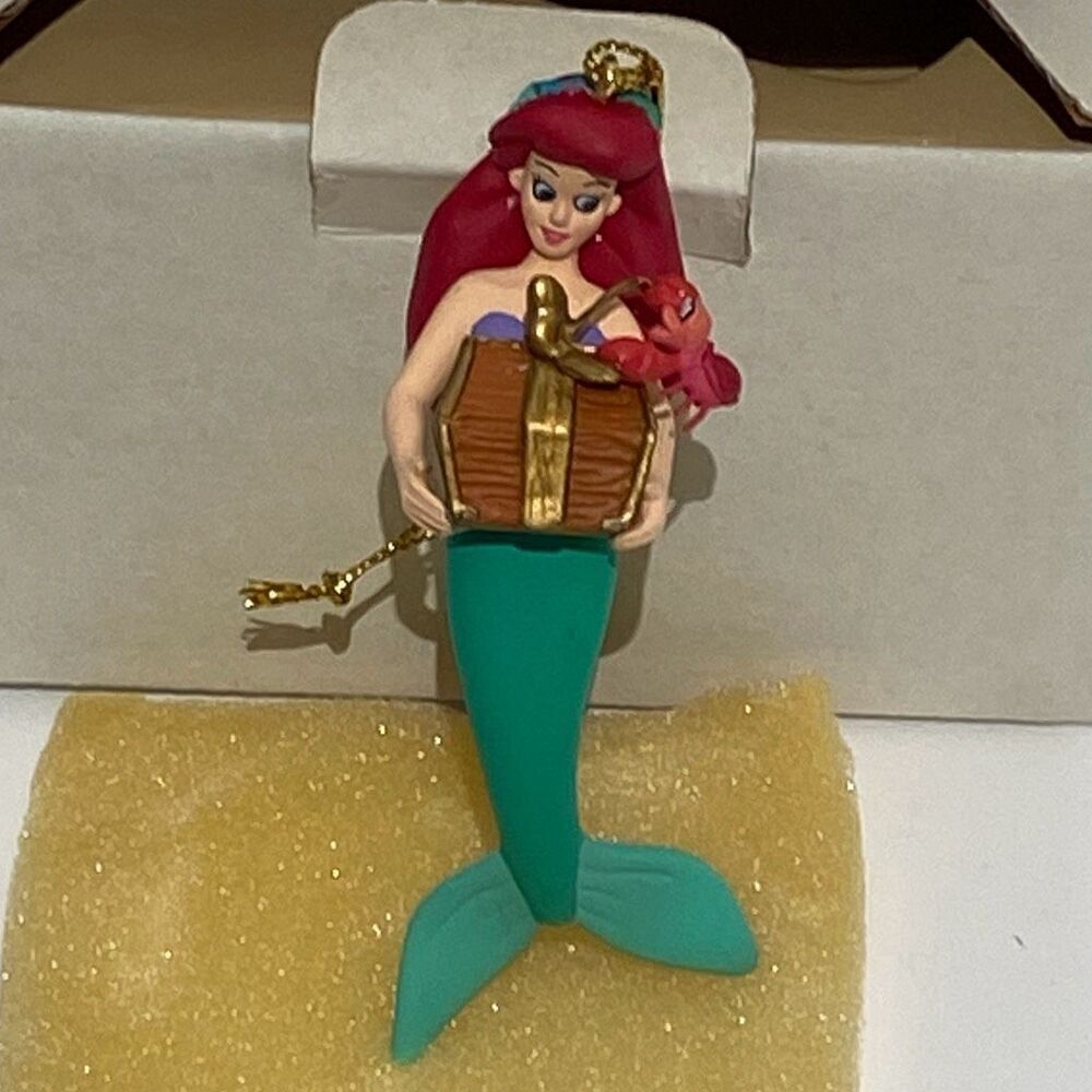 Vintage Grolier Disney Little Mermaid Ariel Sebastian Christmas Tree Ornament